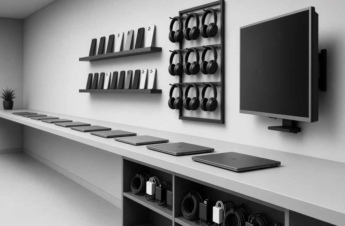 Hlawndo Electronics storeroom